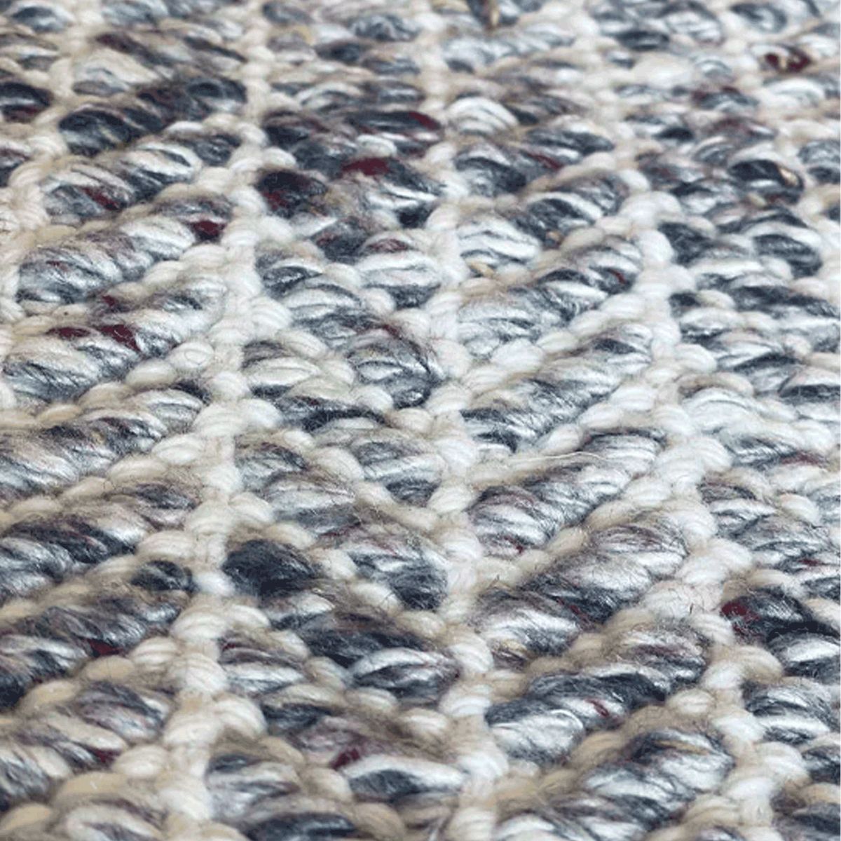 BAZHARS - BAJADA CAMA BAZHARS 80X120 CM 100% PET RECICLADO ARLO ICY CHARCOAL