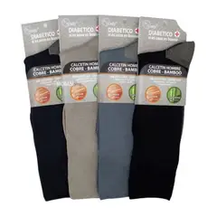 EKOL TACTICA MILITAR - Calcetines Cobre Bamboo Zaza Sin Costura Diabetico Surtidos