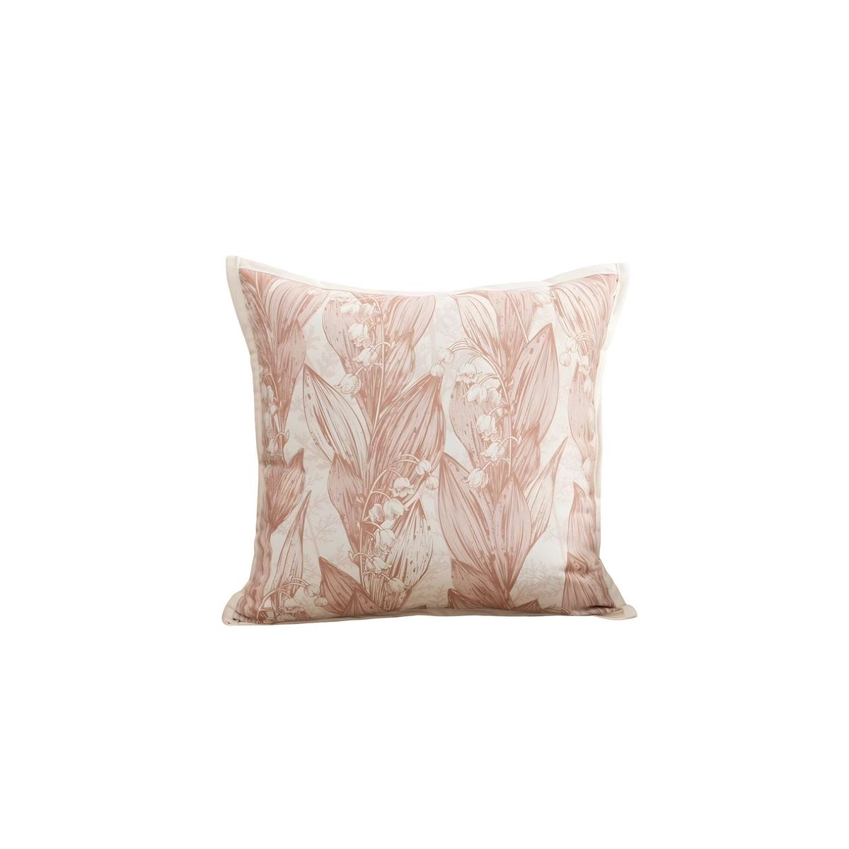 GENERICO - SET DE 2 FUNDAS DE COJIN HOJA ROSA