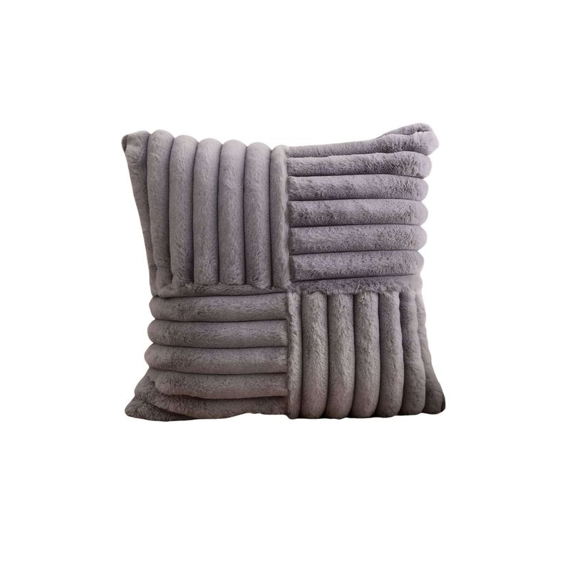 GENERICO - SET DE 2 FUNDAS PELUDA EMPALMADA MORADO