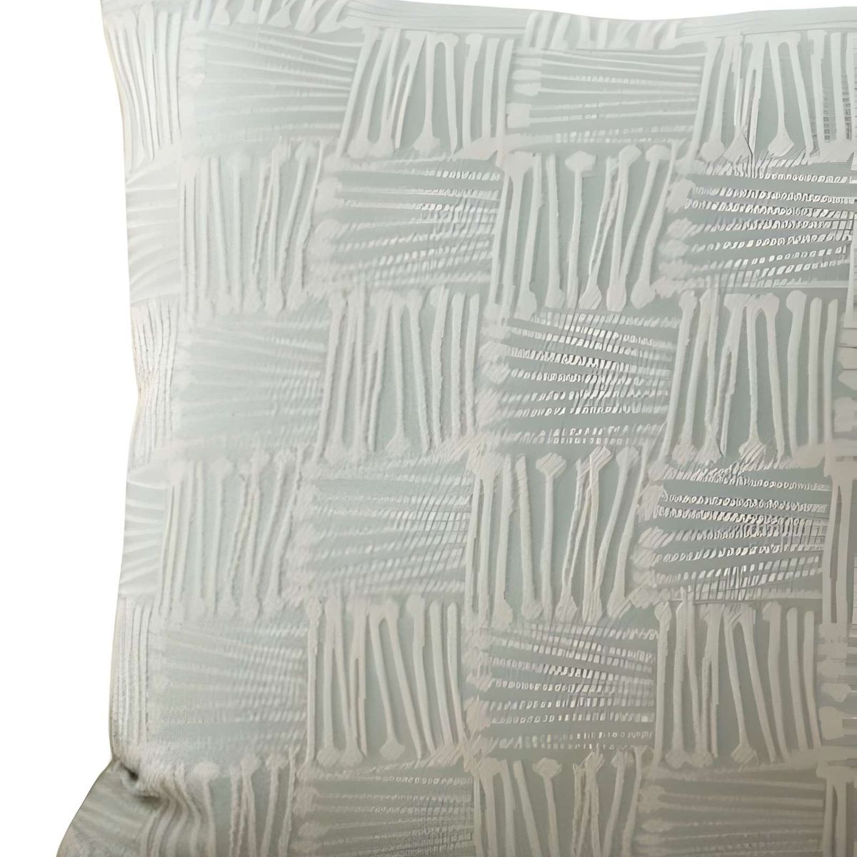 GENERICO - SET DE 2 FUNDAS DE COJIN CUADROS CELESTE