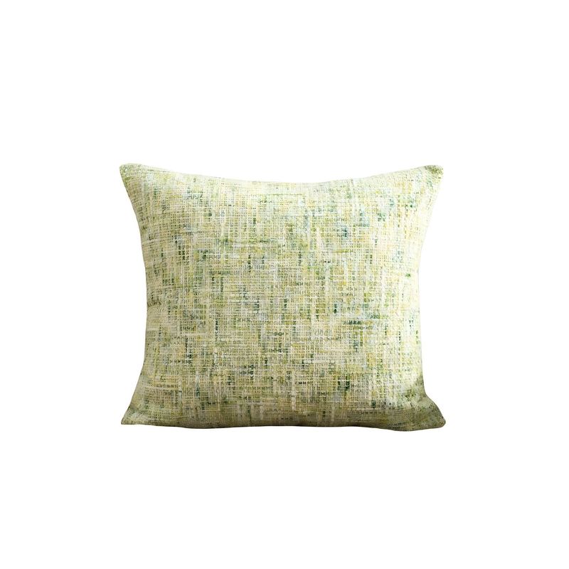 GENERICO - SET DE 2 FUNDAS DE COJIN CHENILLE VERDE