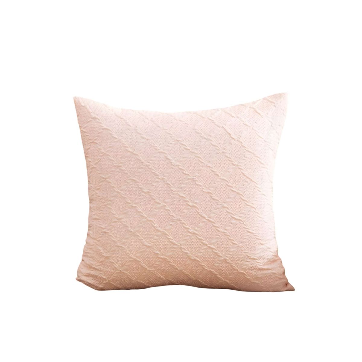 GENERICO - SET DE 2 FUNDAS DE TERCIOPELO TRENZADO ROSA