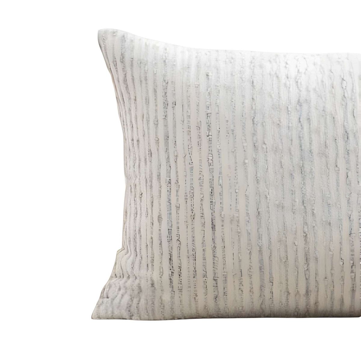 GENERICO - SET DE 4 FUNDAS DE COJIN CHENILLE LINEA GRIS