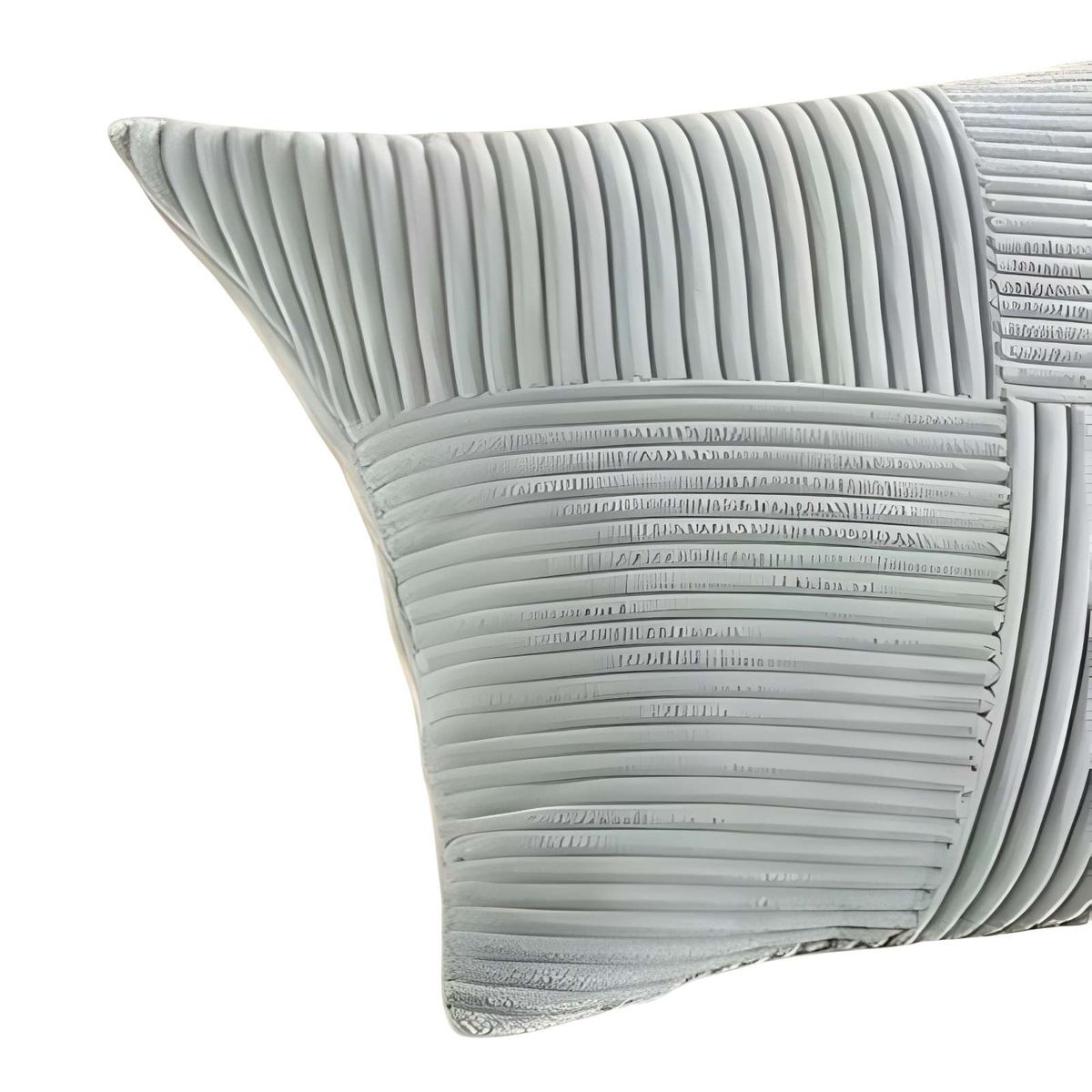 GENERICO - SET DE 4 FUNDAS DE COJIN FELPA GRIS