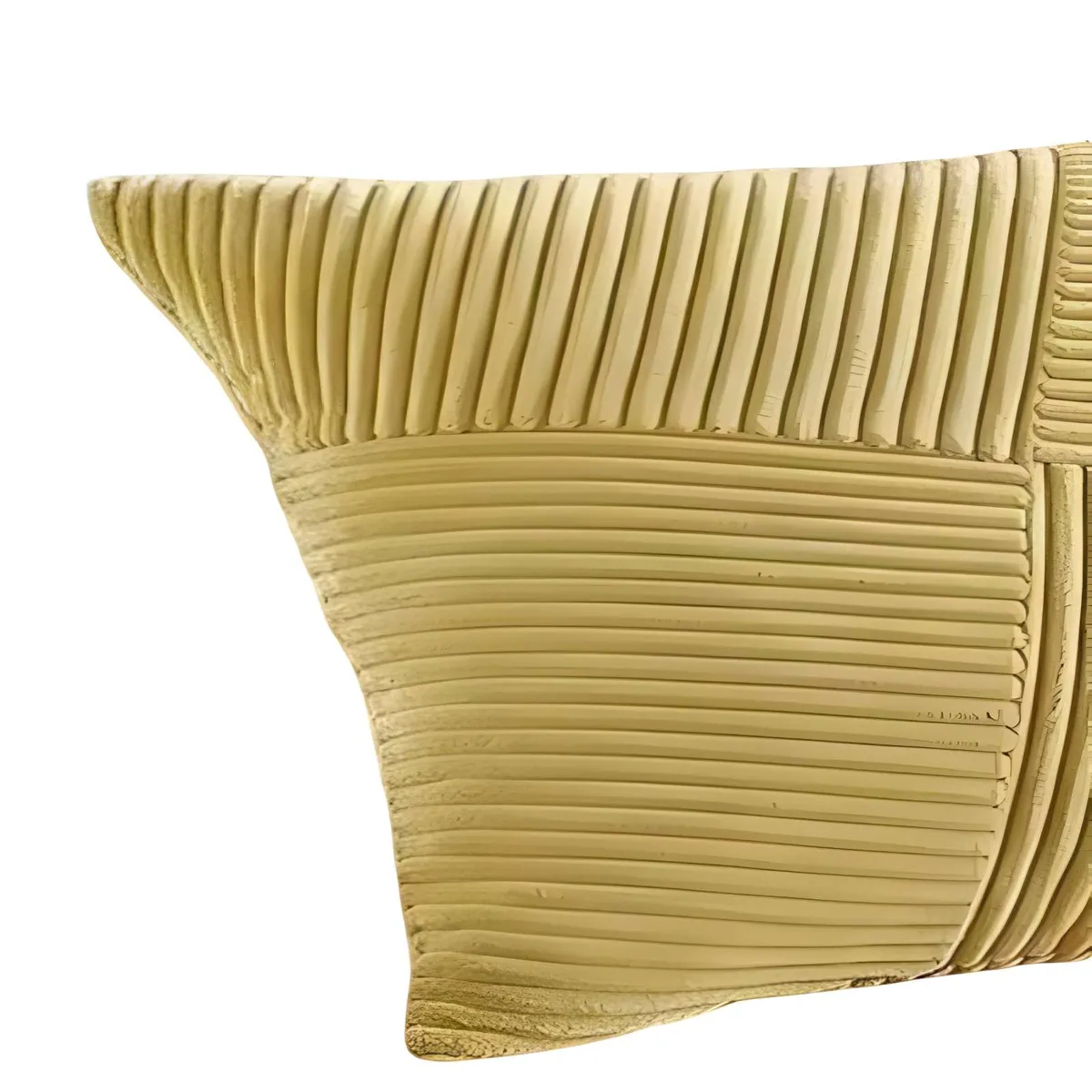 GENERICO - SET DE 4 FUNDAS DE COJIN FELPA AMARILLO