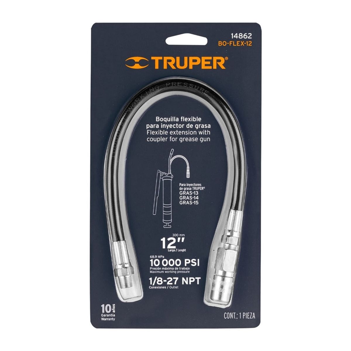 TRUPER - FLEXIBLE CON BOQUILLA PARA ENGRASADORA TRUPER