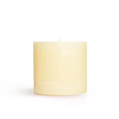 GENERICO - Velas Blancas Artesanales - Hechas a Mano 10x6 cm