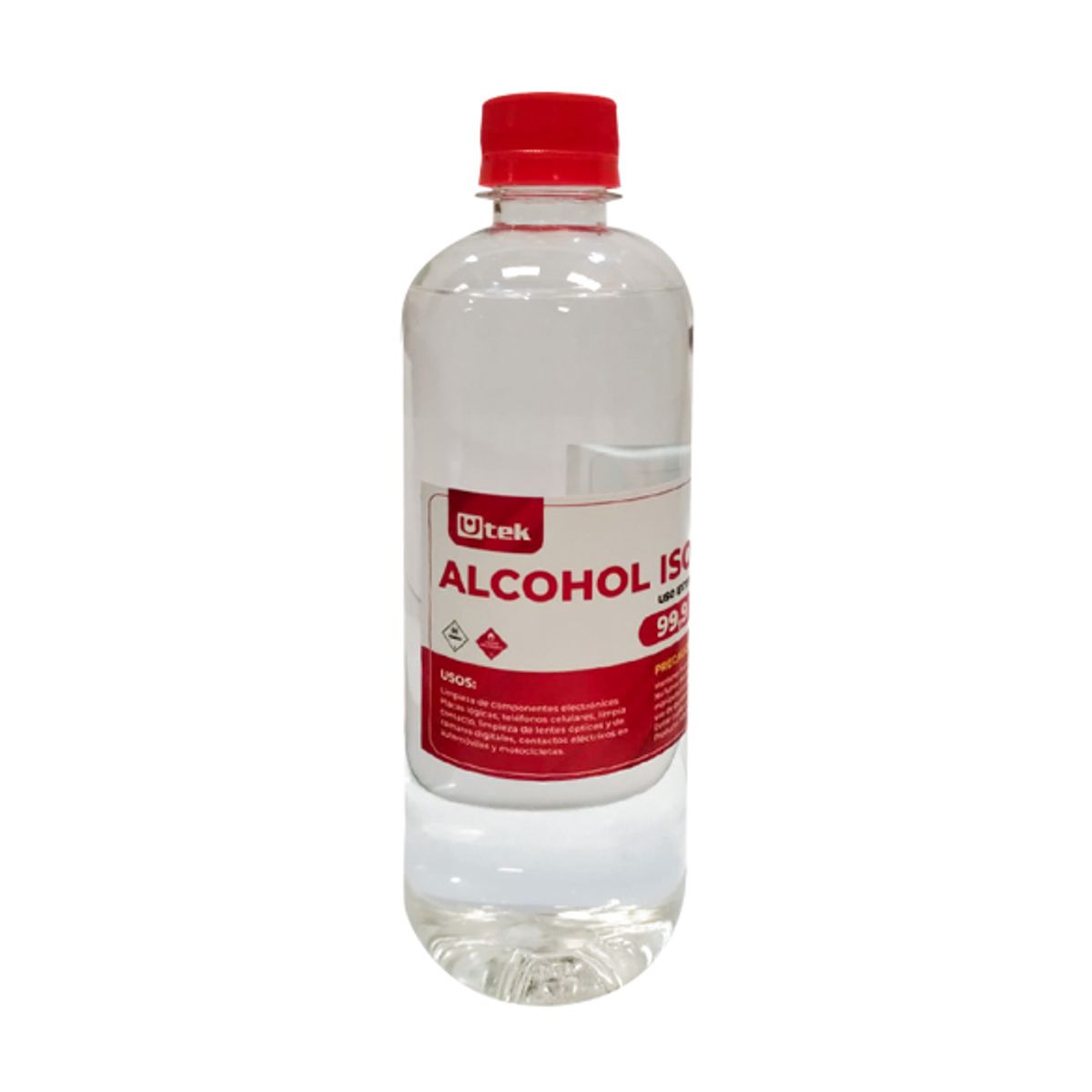 UTEK - Alcohol Isopropílico 500cc Utek 9.99 % Pureza