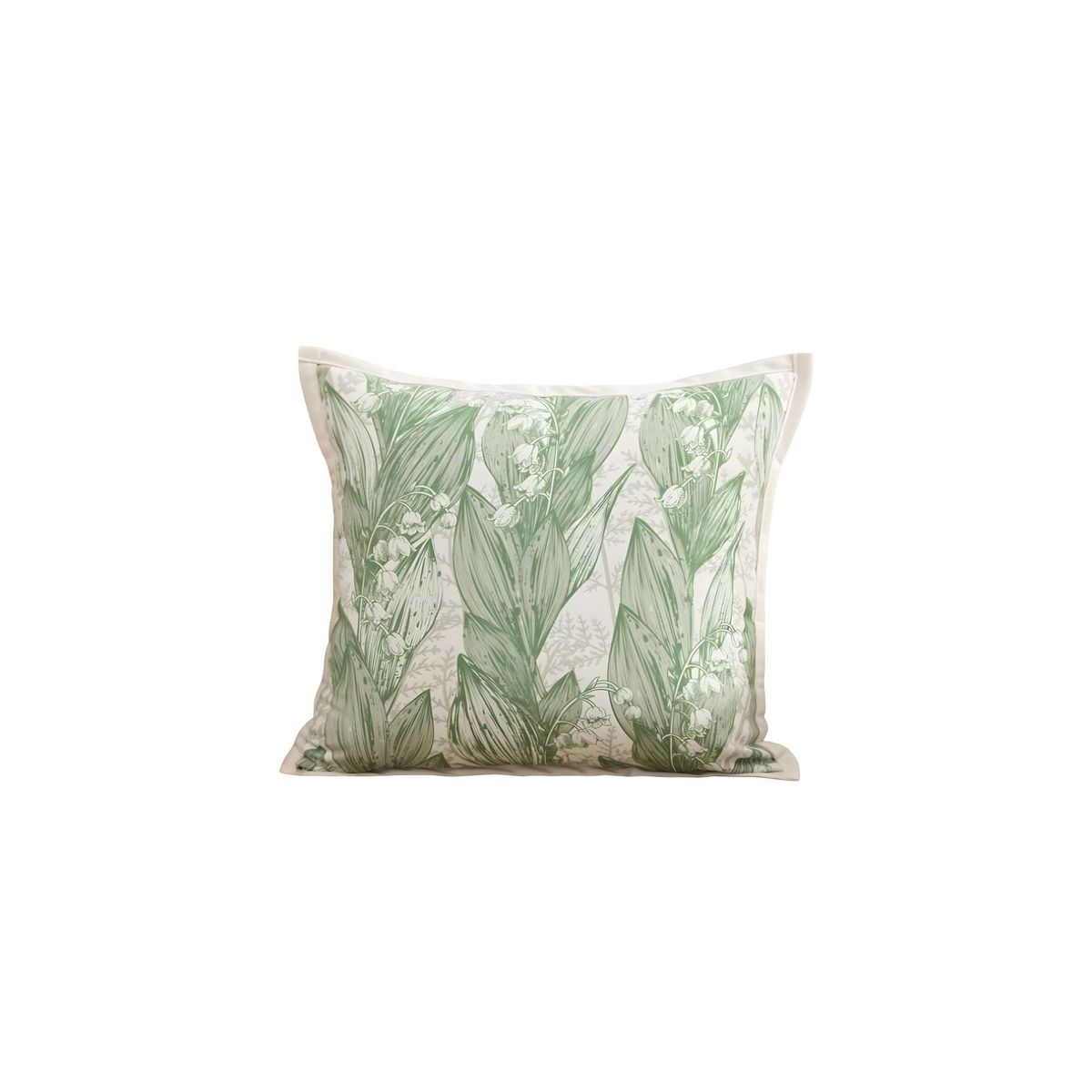 GENERICO - PACK DE 2 FUNDAS DE COJIN HOJA VERDE