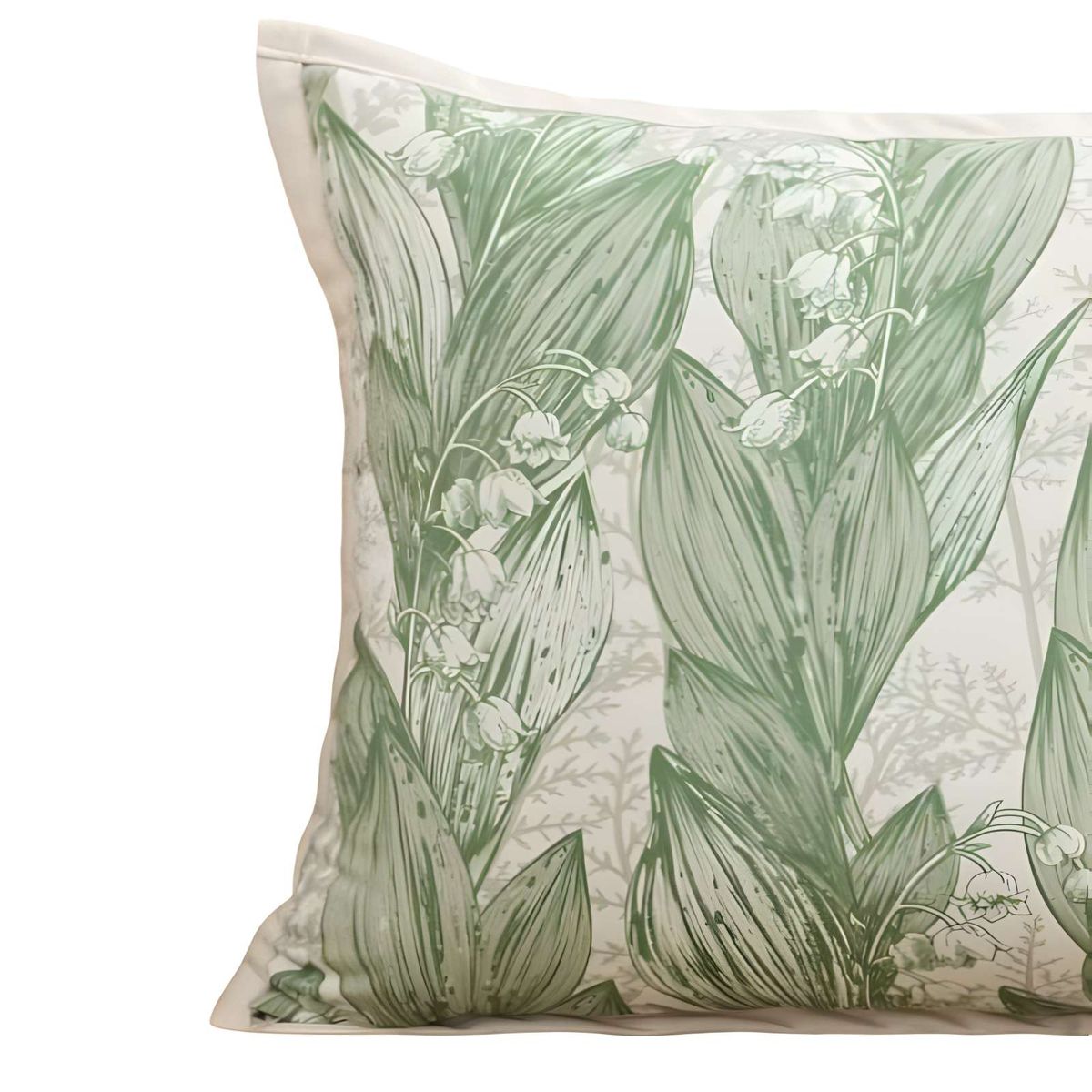 GENERICO - PACK DE 2 FUNDAS DE COJIN HOJA VERDE