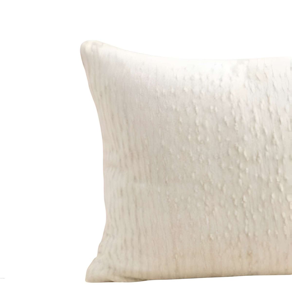 GENERICO - PACK DE 4 FUNDAS DE COJIN CHENILLE LINEA BLANCO