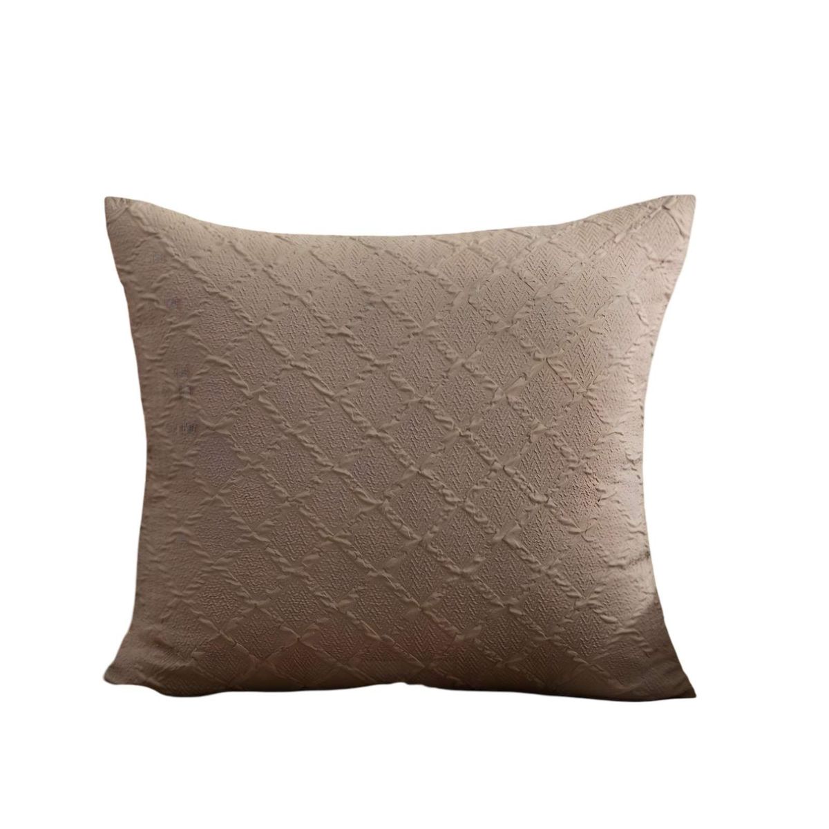 GENERICO - PACK DE 4 FUNDAS DE TERCIOPELO TRENZADO CAFÉ