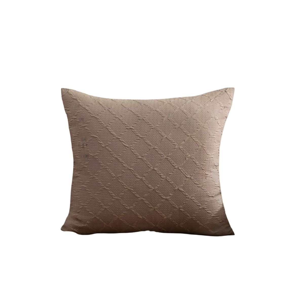 GENERICO - PACK DE 4 FUNDAS DE TERCIOPELO TRENZADO CAFÉ