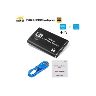 Imagen 2 del producto Capturadora Video Hdtv 4k Ultra Audio Mic In Streaming 3.0