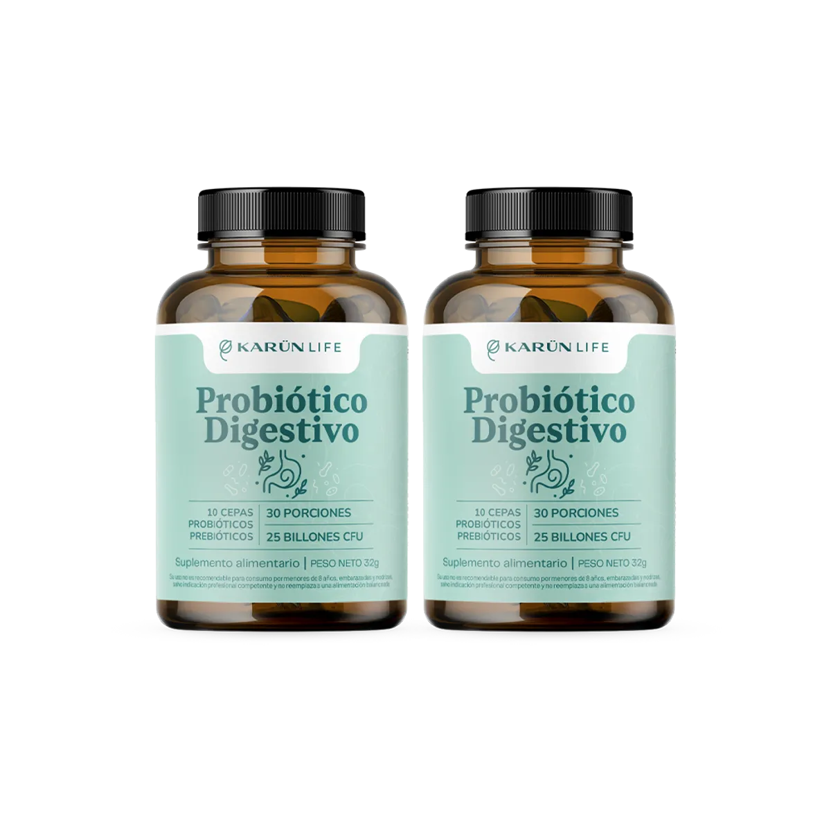 KARUNLIFE - Pack x2 Probiótico Digestivo 120 capsulas Karun Life