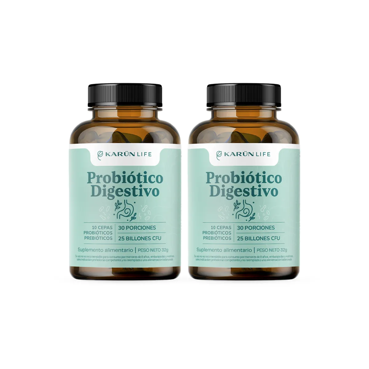 KARUNLIFE - Pack x2 Probiótico Digestivo 120 capsulas Karun Life