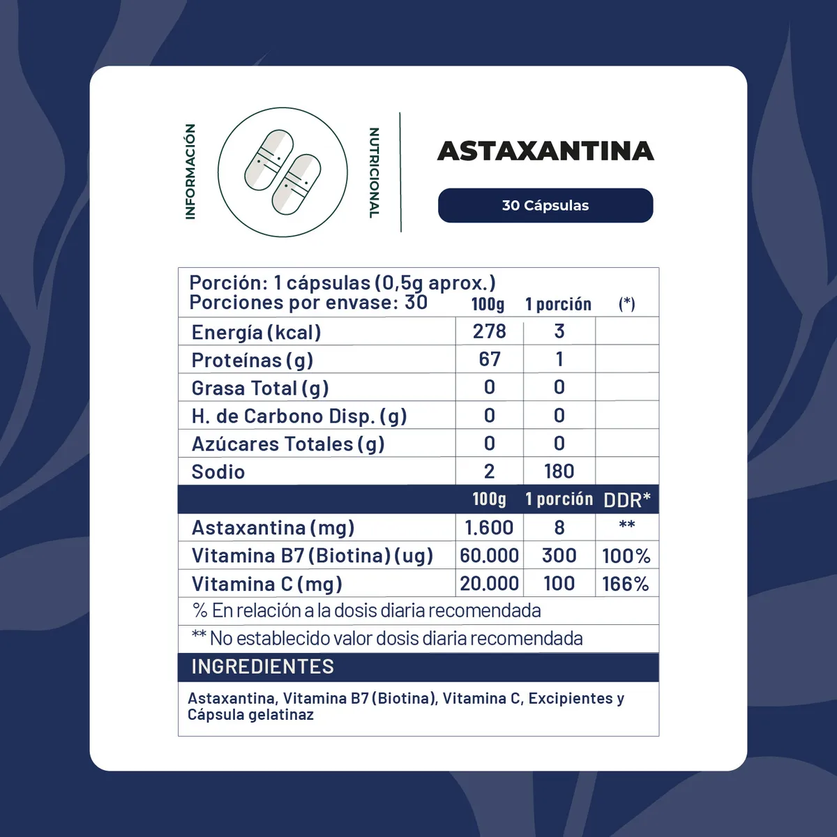 KARUNLIFE - Pack x2 Astaxantina 60 capsulas Karun Life