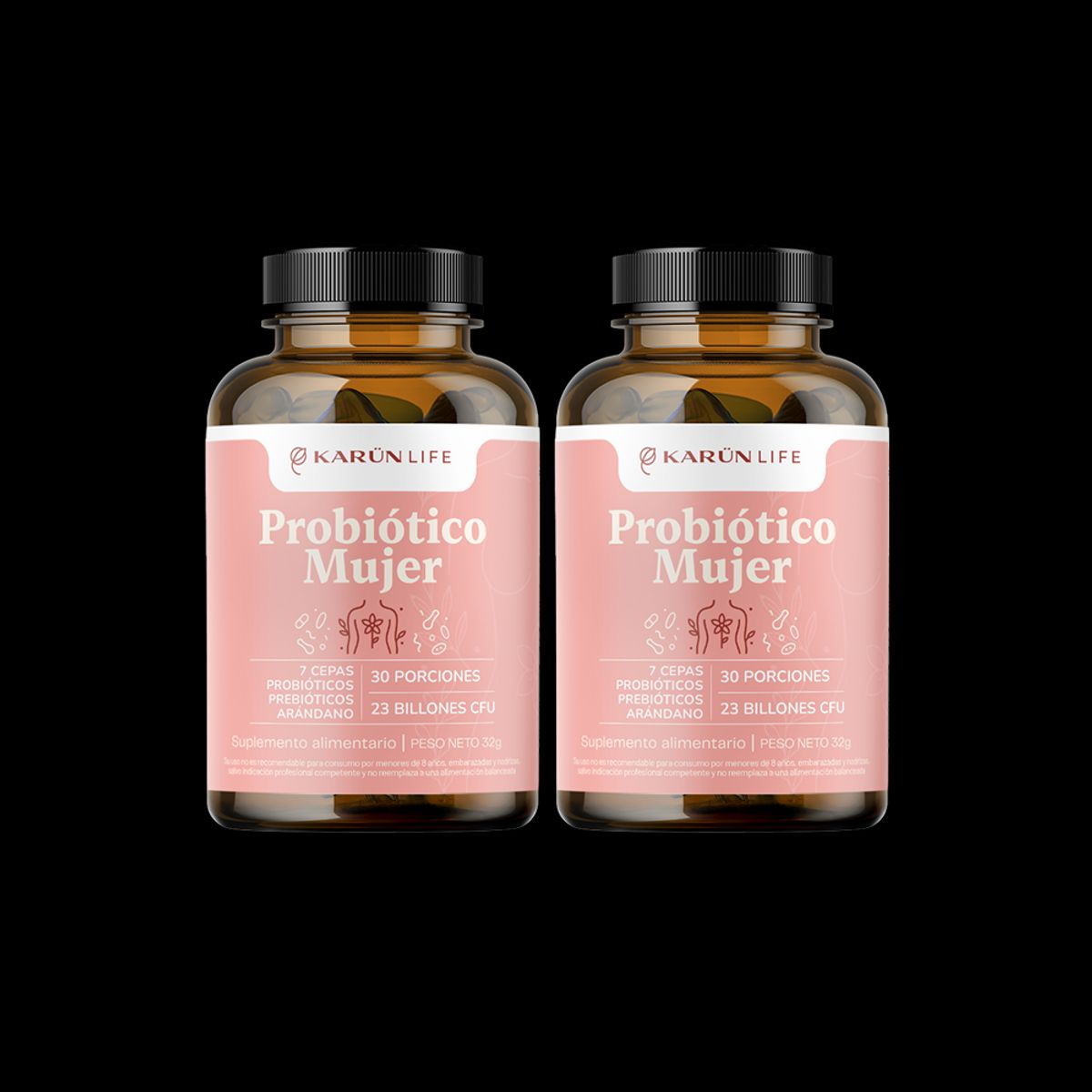 KARUNLIFE - Pack x2 Probiotico Mujer 120 capsulas Karun Life