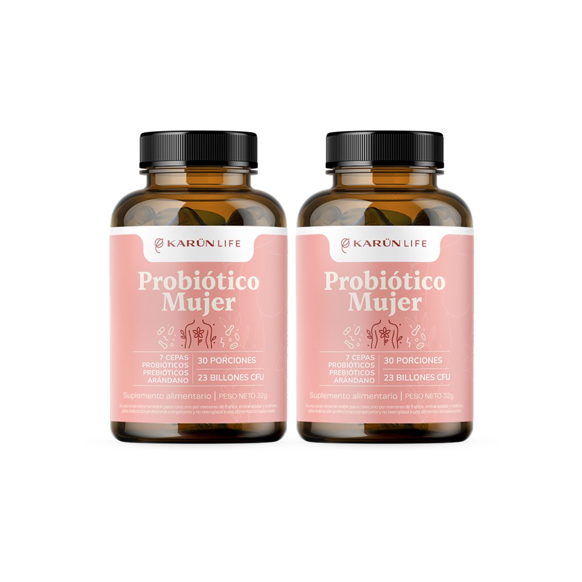 KARUNLIFE - Pack x2 Probiotico Mujer 120 capsulas Karun Life