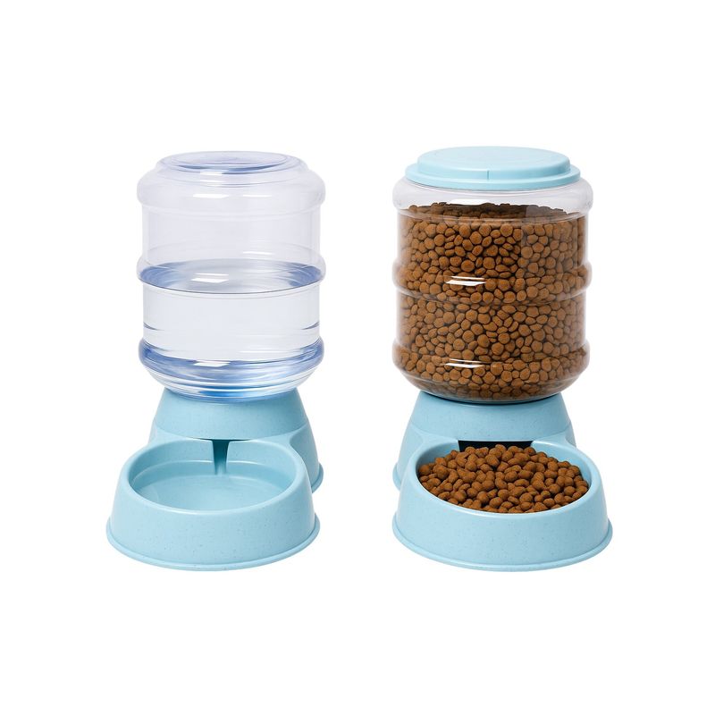 GENERICO - Pack Dispensador Agua Comida Para Gatos Perros Automatico