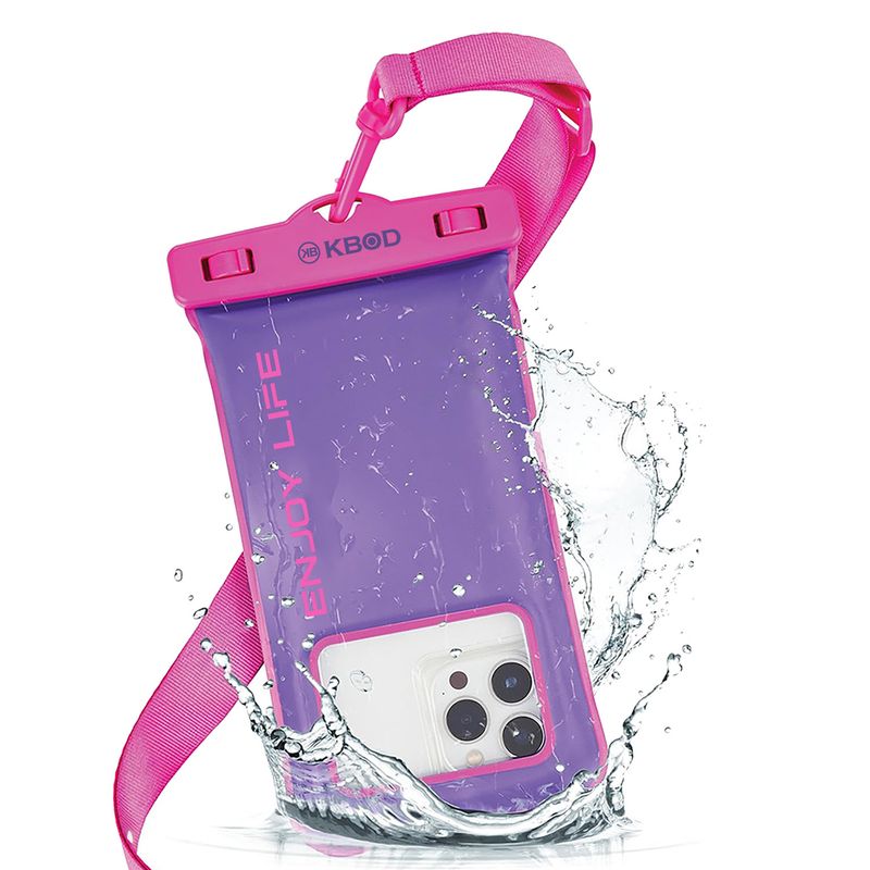 KBOD - Bolsa Sumergible Para Teléfono Celular Waterproof Kbod Pouch Bag Lila Talla M