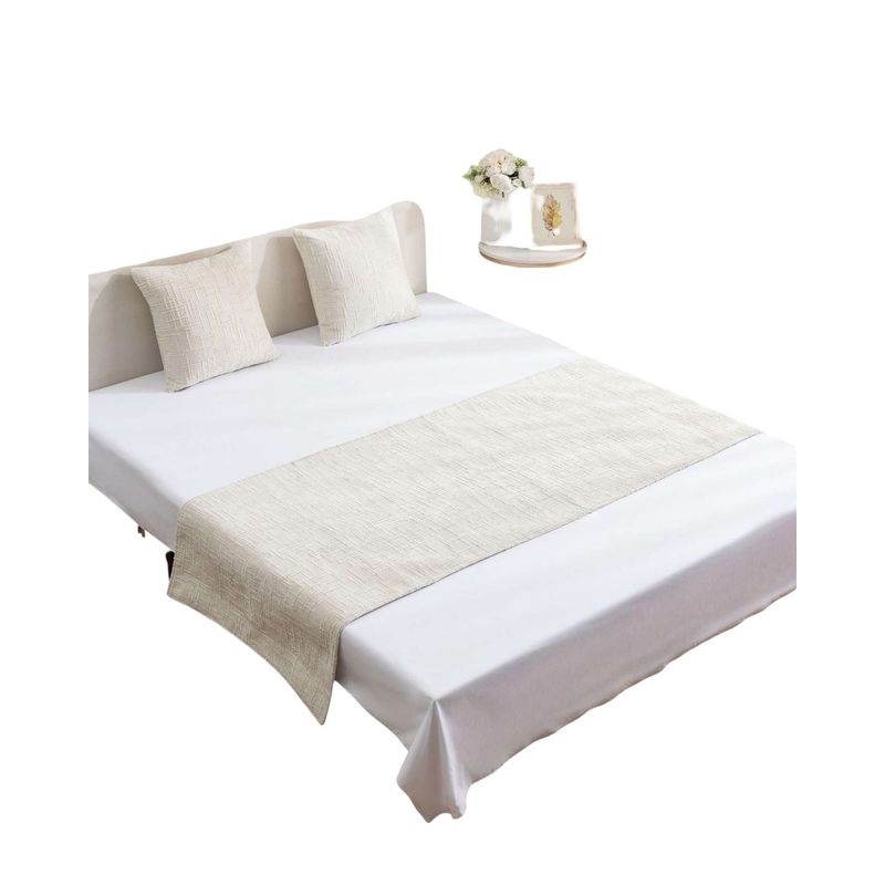 GENERAC - PIECERA SIN FUNDAS MODELO CHENILLE BEIGE CLARO