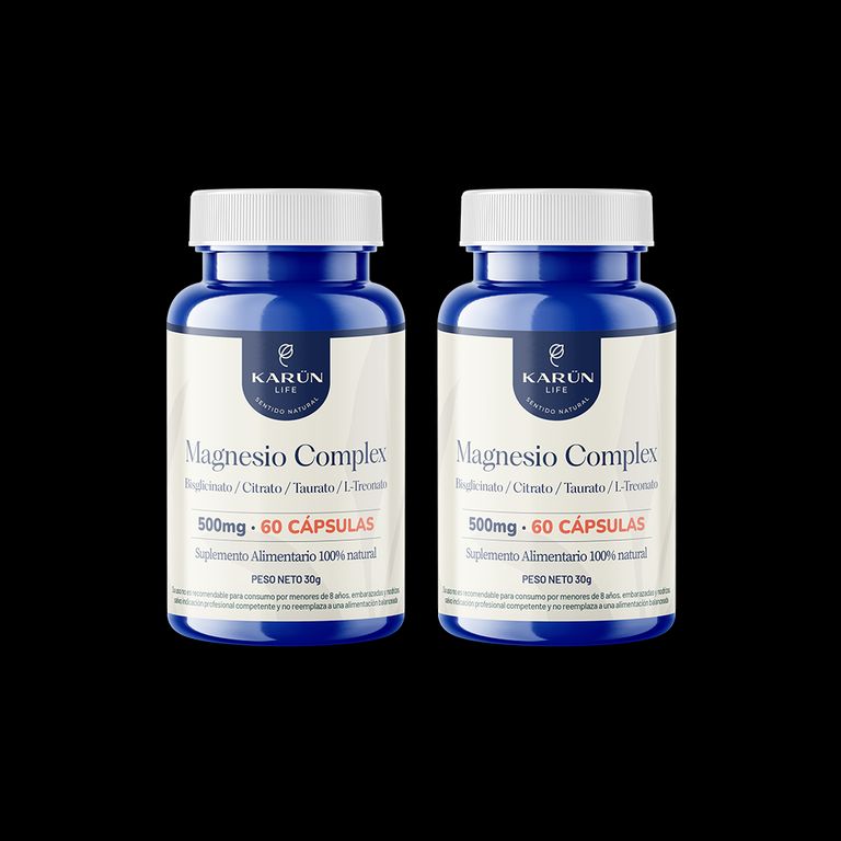 Pack x2 Magnesio Complex 120 capsulas Karun Life