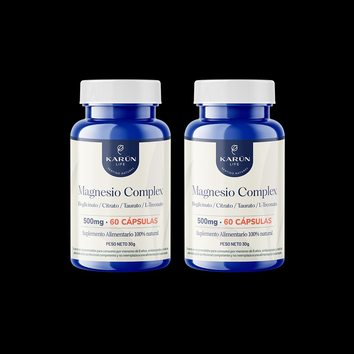 KARUNLIFE - Pack x2 Magnesio Complex 120 capsulas Karun Life