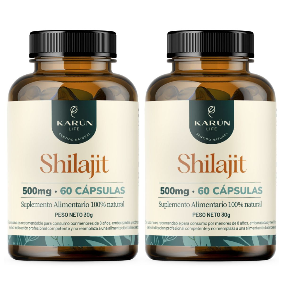 KARUNLIFE - Pack x2 Shilajit 120 capsulas Karun Life