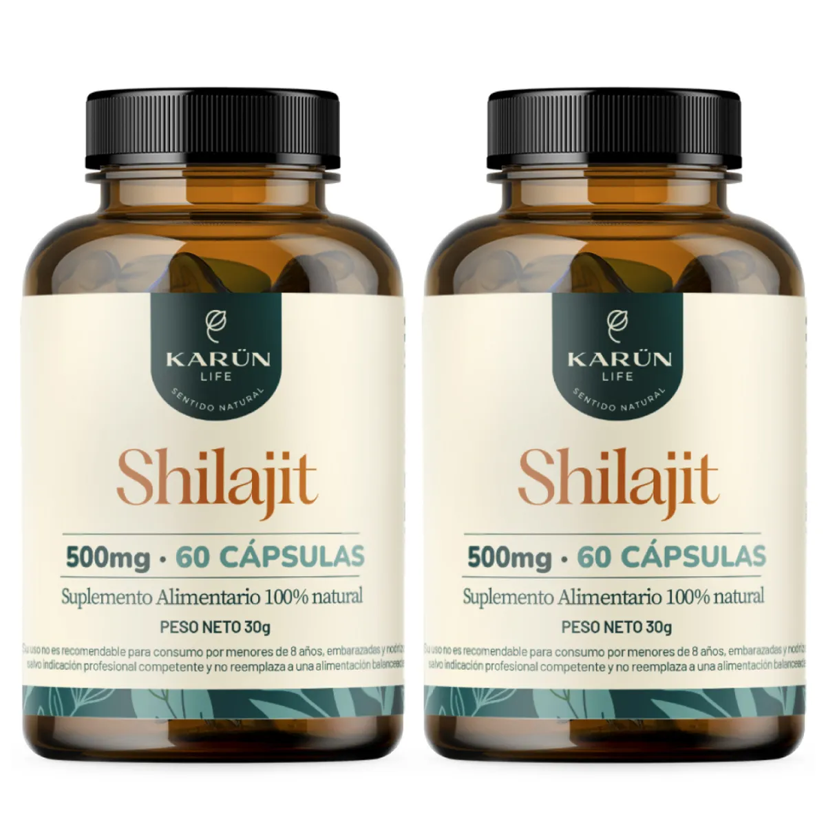KARUNLIFE - Pack x2 Shilajit 120 capsulas Karun Life