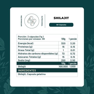 Imagen 2 del producto Pack x2 Shilajit 120 capsulas Karun Life