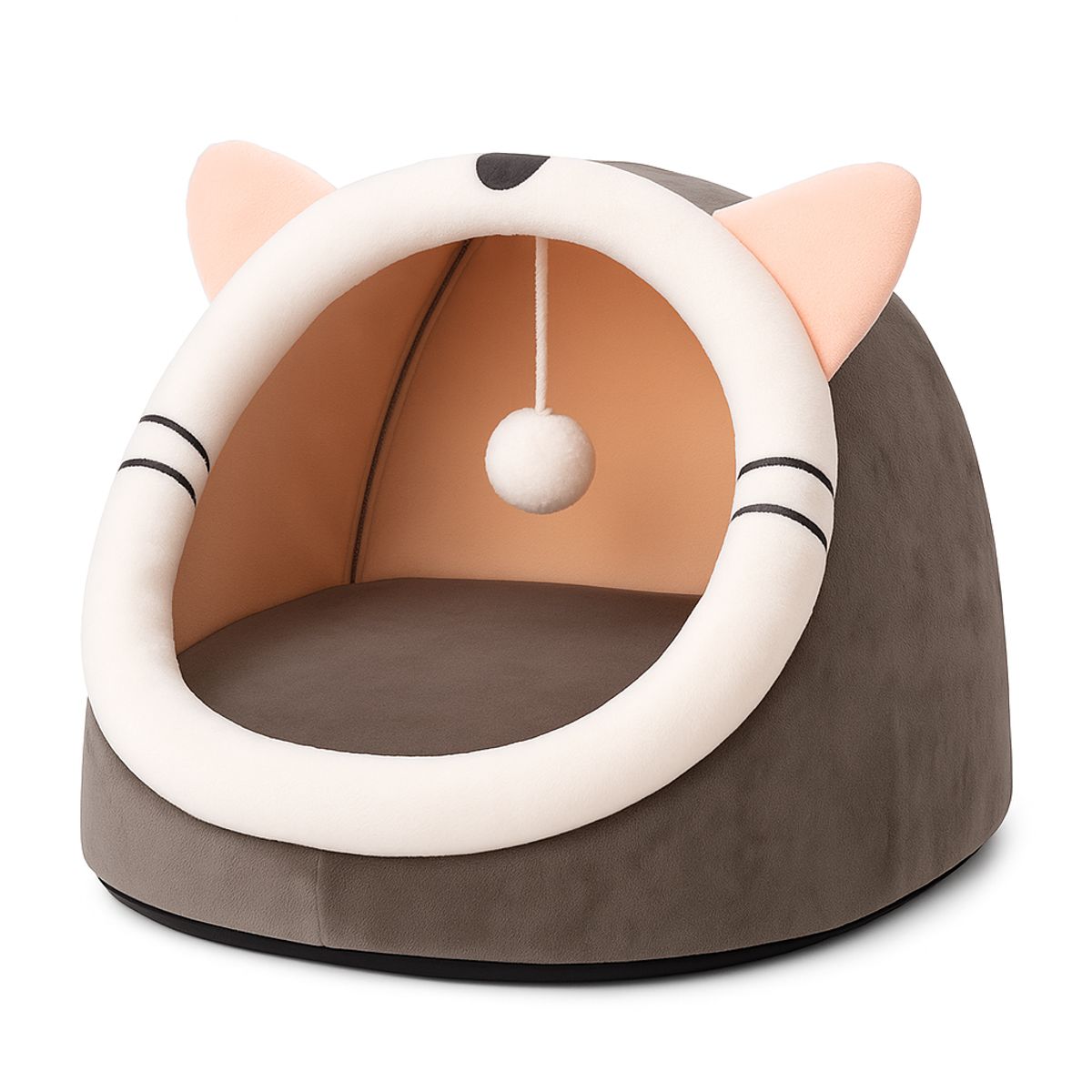 GENERICO - Cama Casa Iglu Para Mascota Gatos Cama Felpa Perros Pequeño