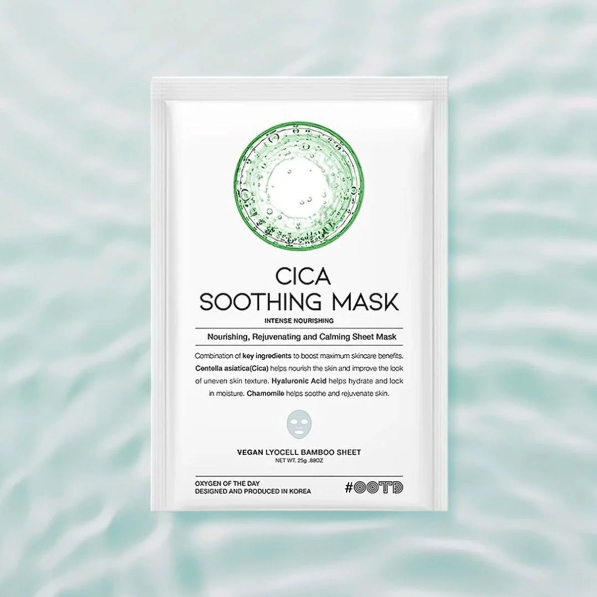 OOTD - Mascarilla Facial Calmante Cica - 10 un