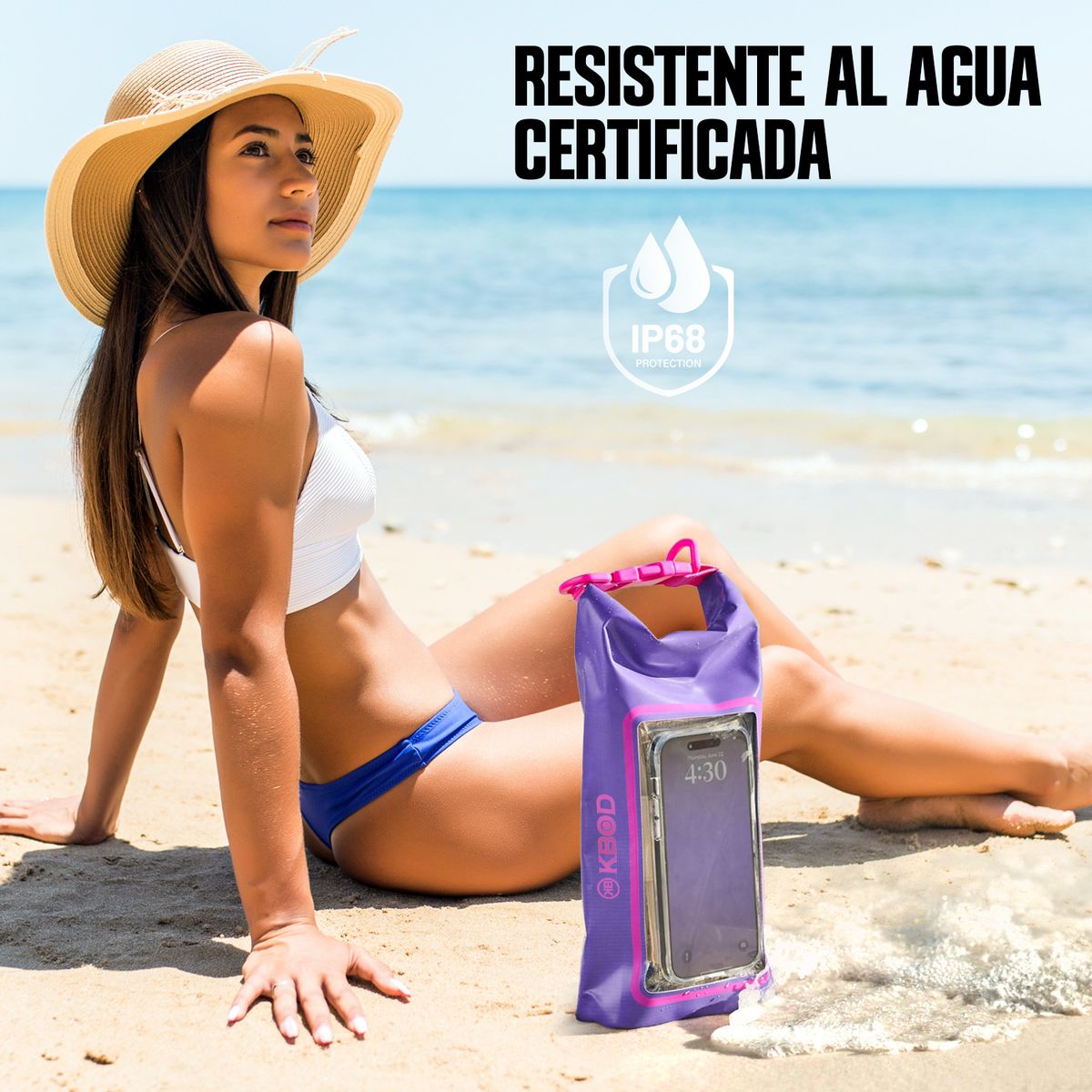 KBOD - Bolso Sumergible Para Telefono Waterproof Kbod Splash Bag 2L Tornasol
