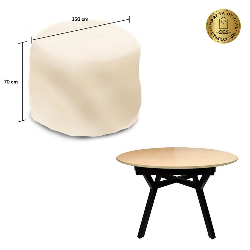 CWAGEN - Cobertor Funda de Mesa Redonda L Tapado Covers - Wagen Covers