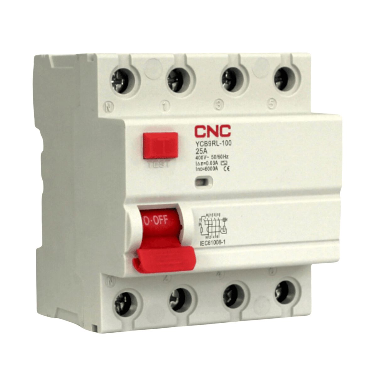 GENERICO - Int Diferencial CNC 4x25A 30mA Clase AC