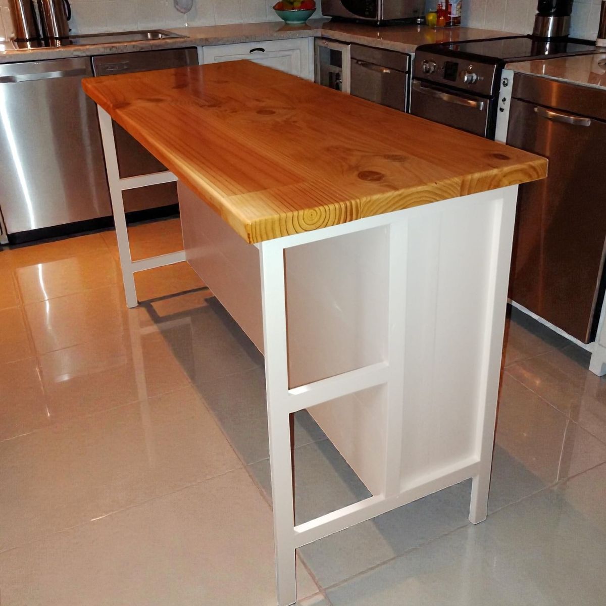 GENERICO - Mesa Americana Isla Cubierta Vitrificada Cocina Comedor