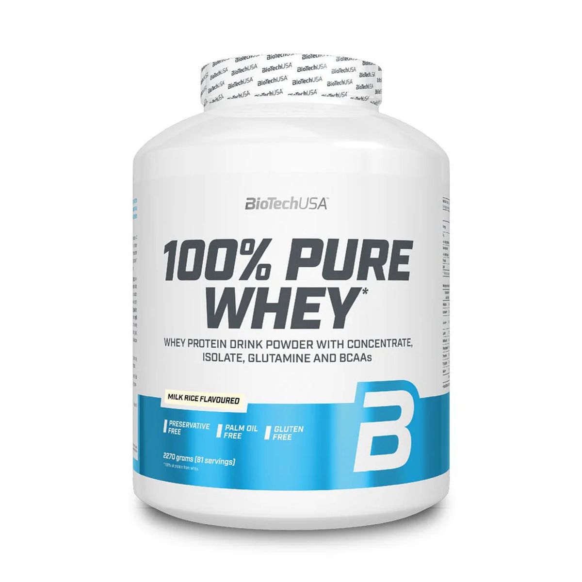 BIOTECH USA - Biotechusa 100% Pure Whey Proteina Whey Protein 5 Lbs Milk Rice