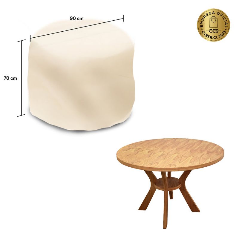 CWAGEN - Cobertor Funda de Mesa Redonda S Tapado Covers - Wagen Covers