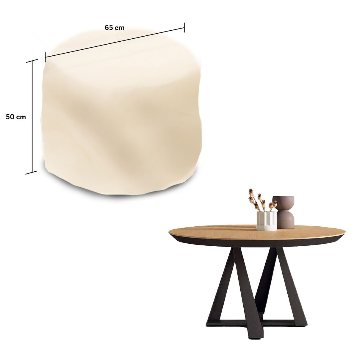 CWAGEN - Cobertor Funda de Mesa Redonda XS Tapado Covers - Wagen Covers