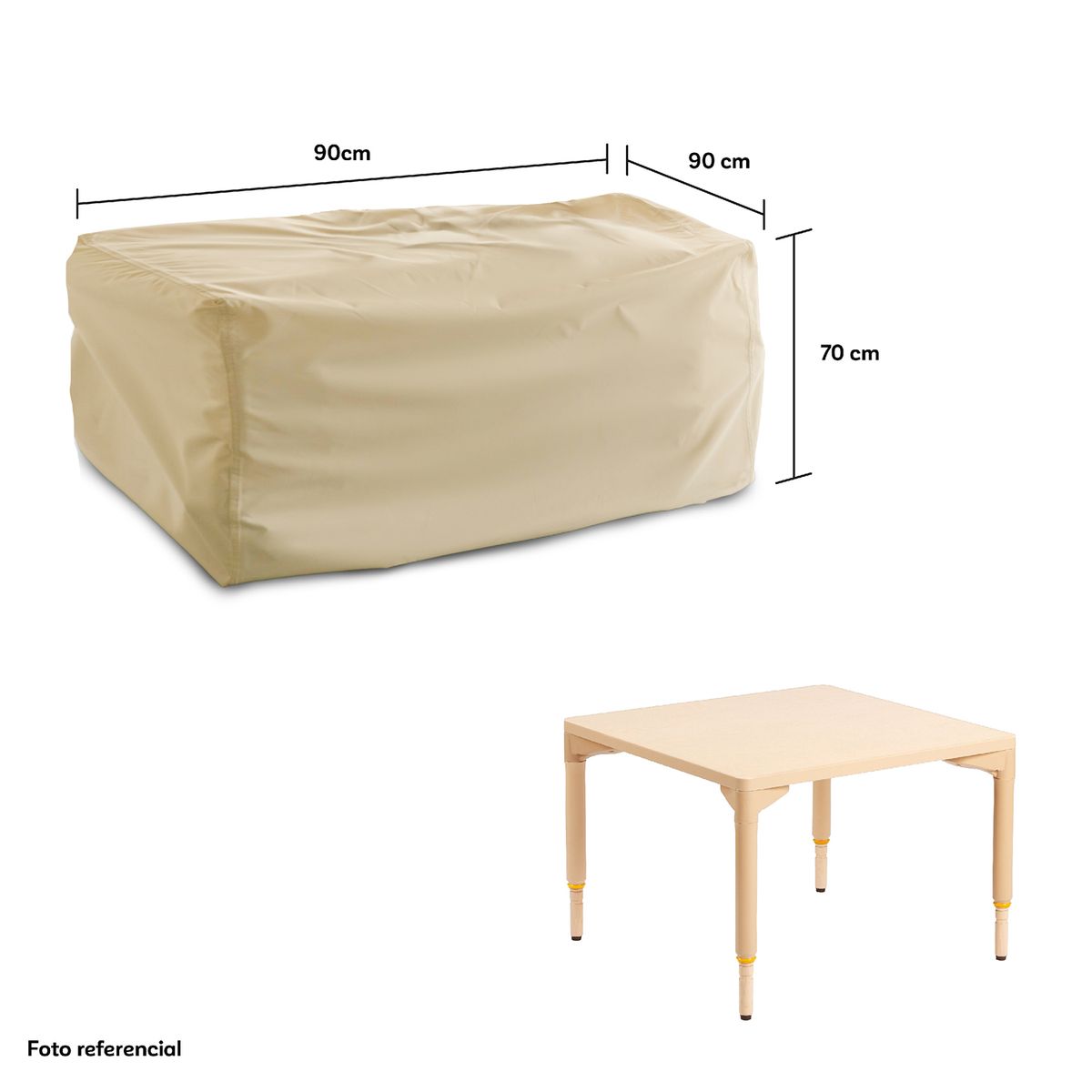 CWAGEN - Cobertor Funda de Mesa Cuadrada S Tapado Covers - Wagen Covers