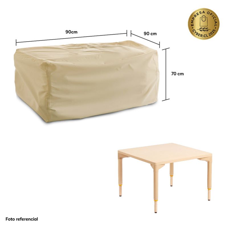 CWAGEN - Cobertor Funda de Mesa Cuadrada S Tapado Covers - Wagen Covers