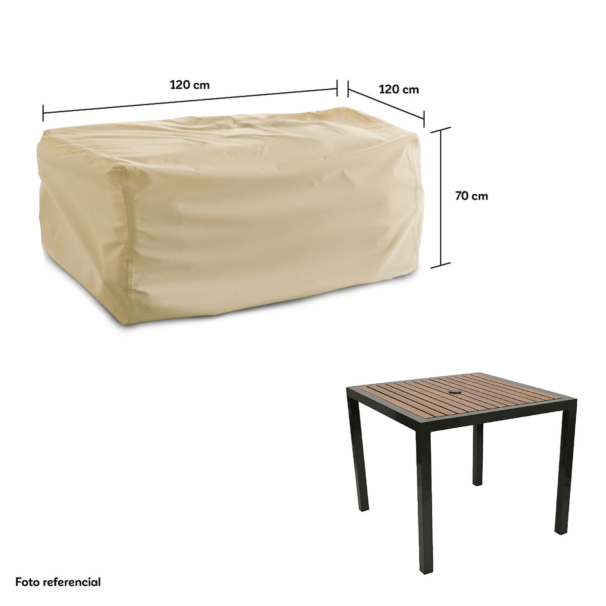 CWAGEN - Cobertor Funda de Mesa Cuadrada M Tapado Covers - Wagen Covers