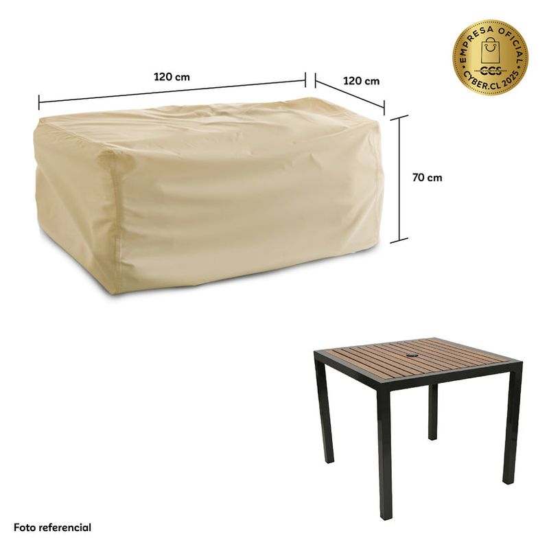 CWAGEN - Cobertor Funda de Mesa Cuadrada M Tapado Covers - Wagen Covers