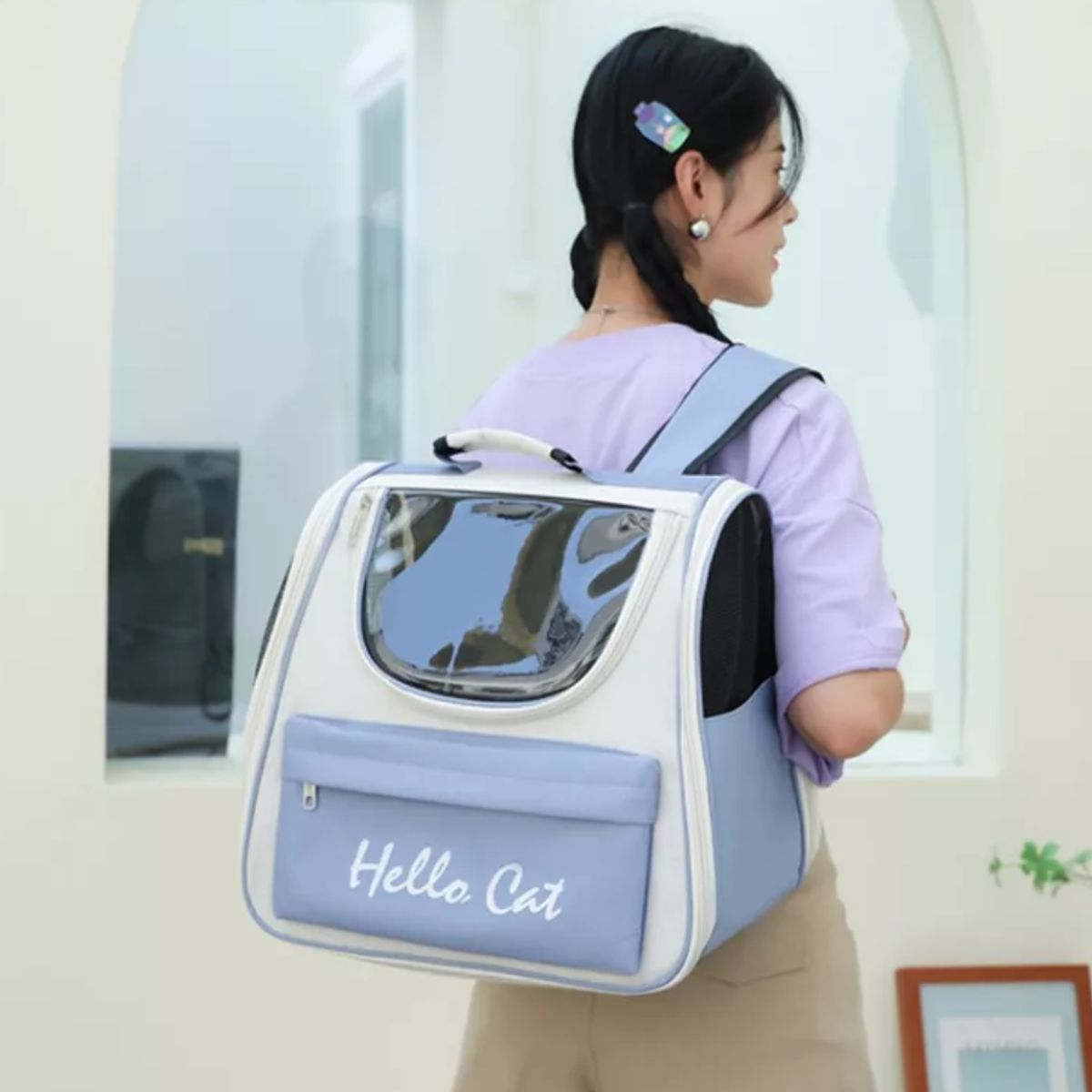 GENERICO - Bolso Transportador Mascotas Mochila Transporte Perros Gatos