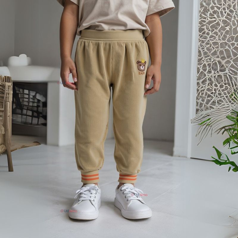 JUMP KIDS - Buzo Cotelé forrado en Polar Niño Pantalón Beige