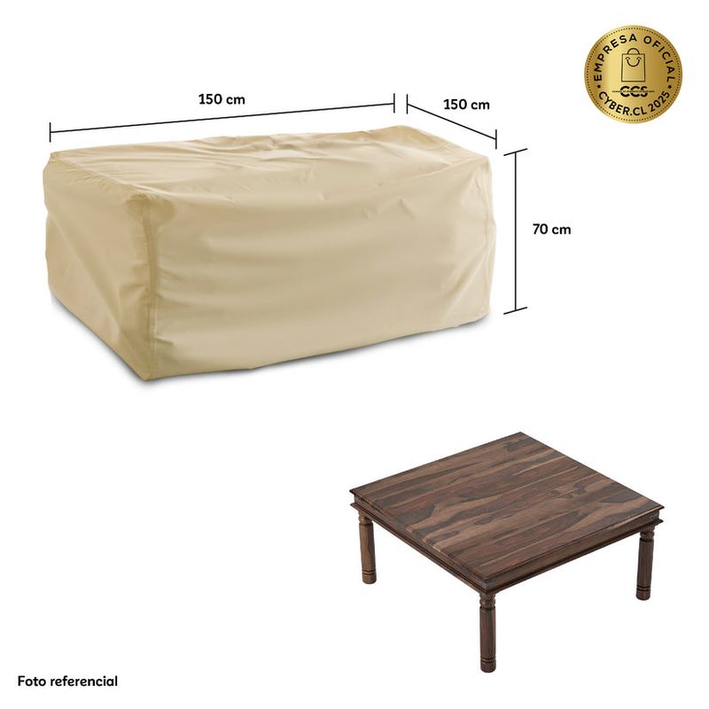 CWAGEN - Cobertor Funda de Mesa Cuadrada L Tapado Covers - Wagen Covers