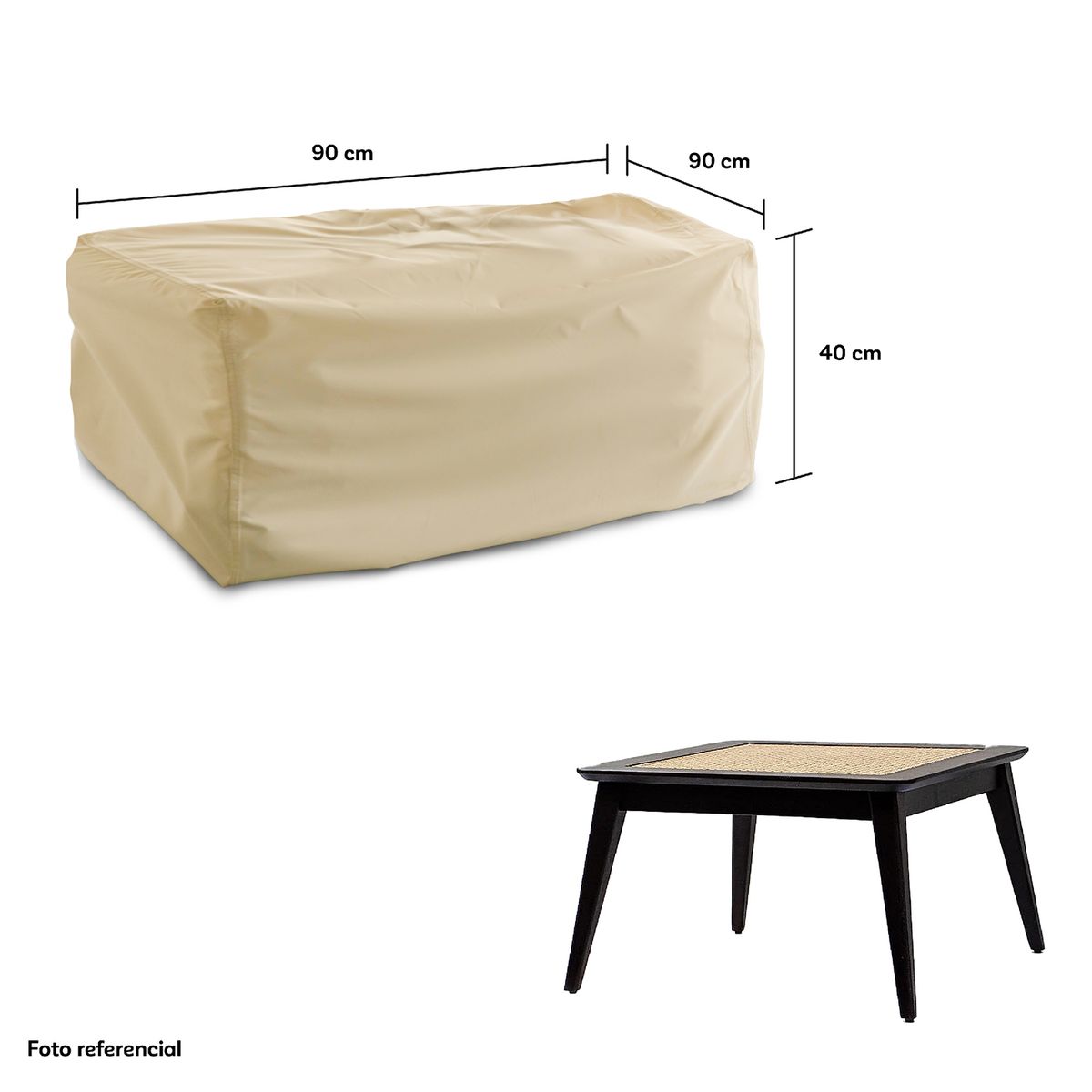 CWAGEN - Cobertor Funda de Mesa de centro Cuadrada XL Tapado Covers-WagenCovers