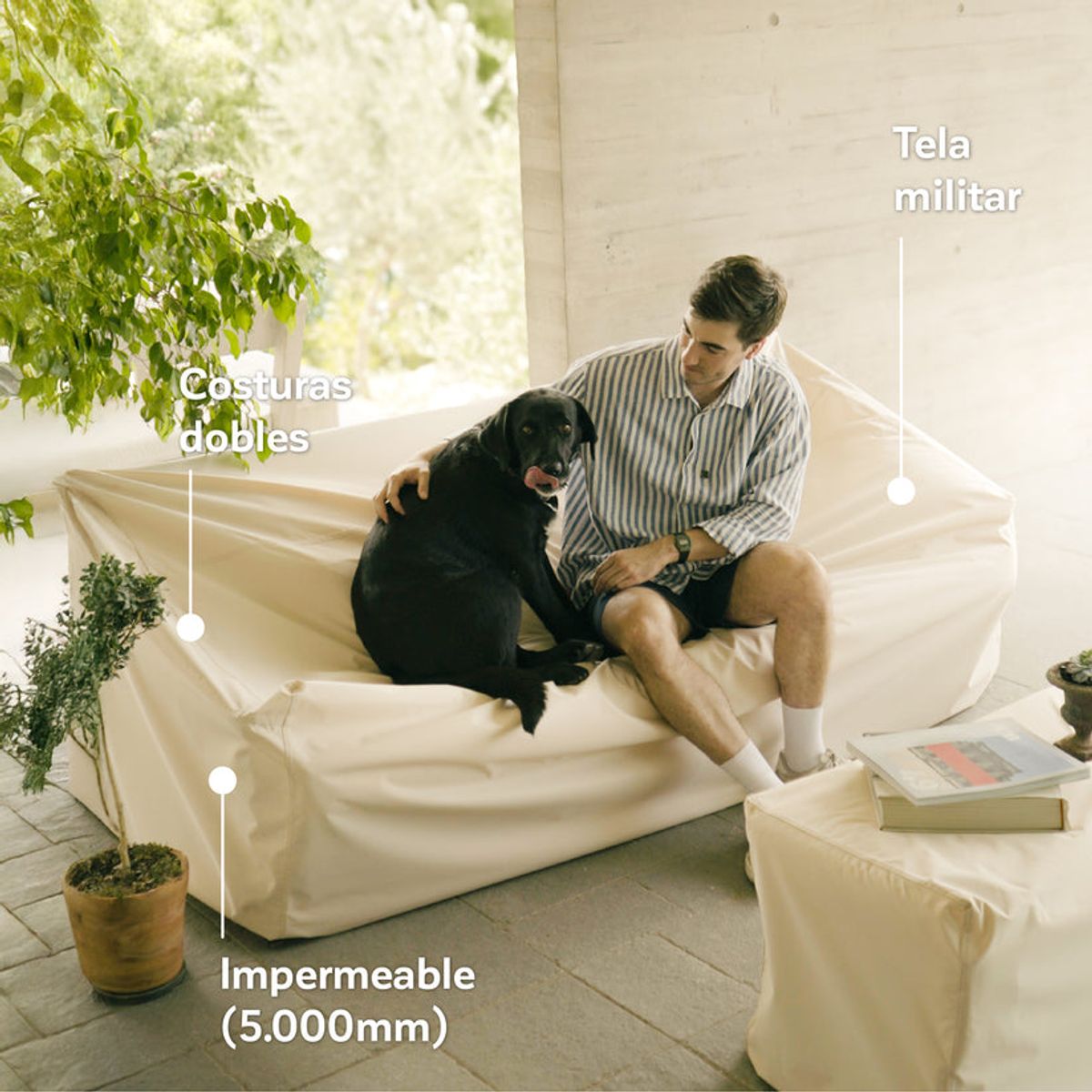 CWAGEN - Cobertor Funda de Mesa de centro Cuadrada XL Tapado Covers-WagenCovers